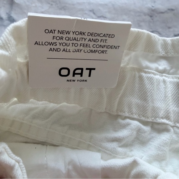 Oat New York Cut Off Shorts M | NWT High Waist Slouchy Raw Hem - Picture 4 of 5